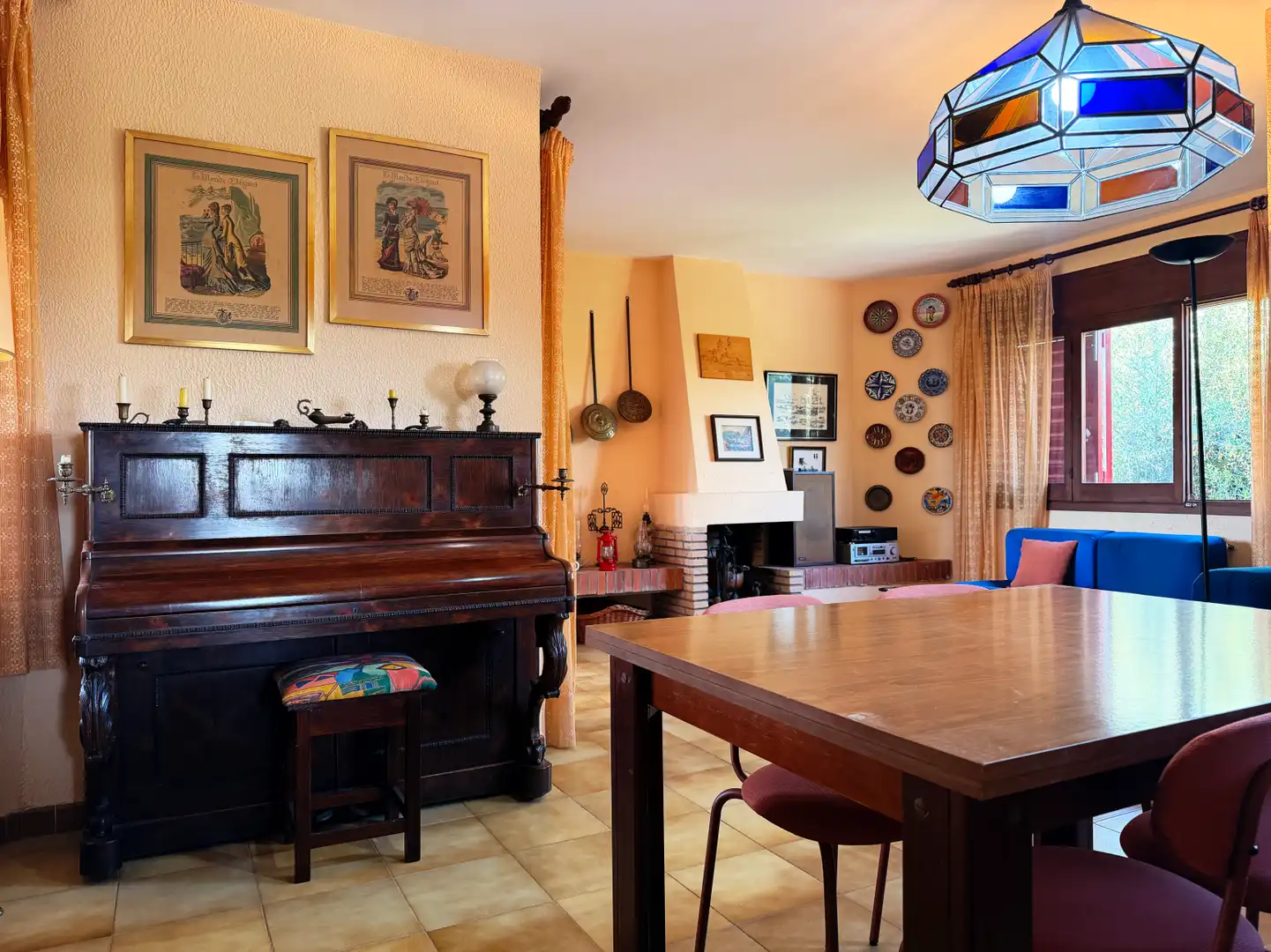 Dining room of Houses for sale in Calafell  with Air Conditioner, Heating and Furnished