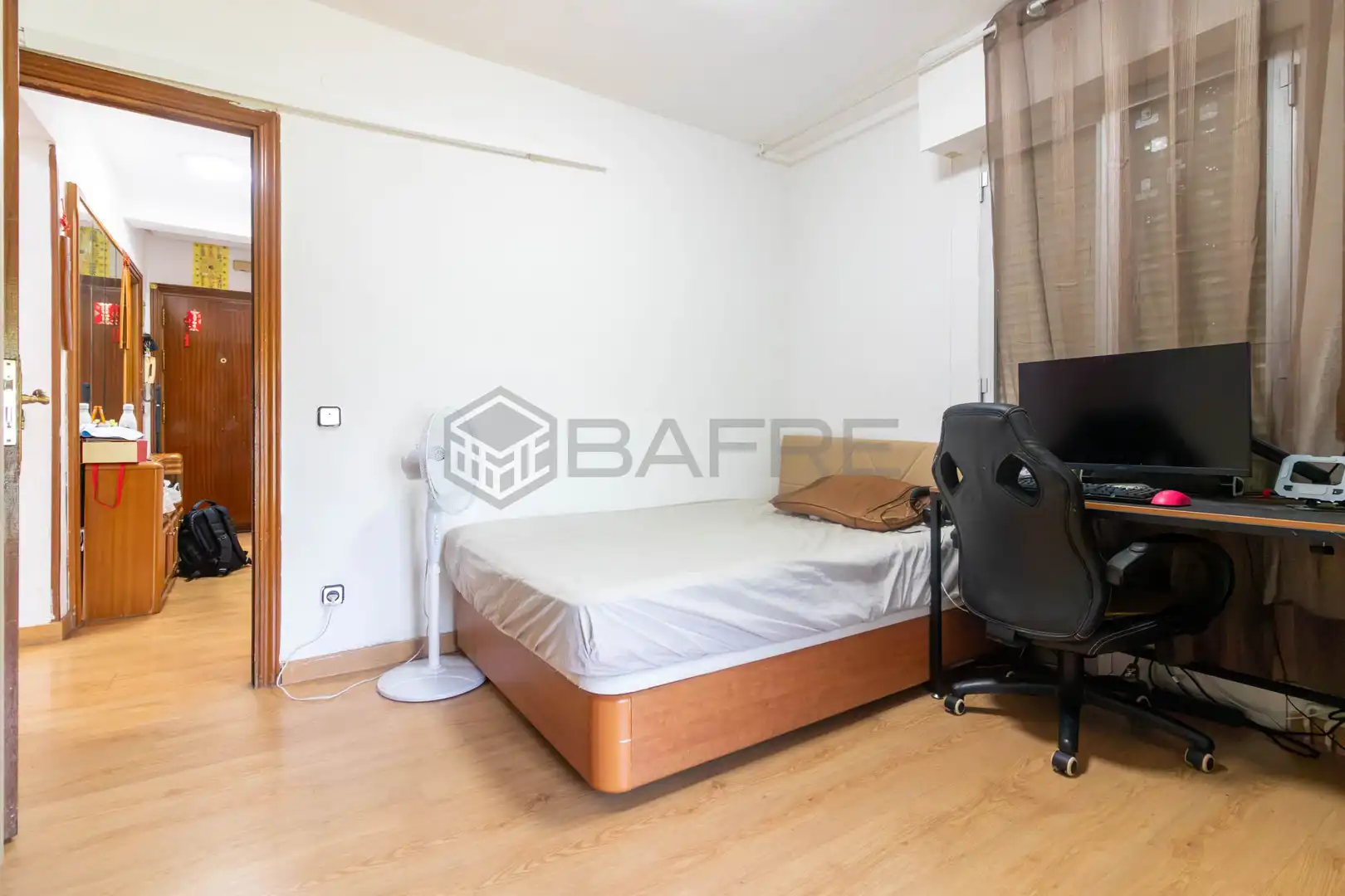 Bedroom of Flat for sale in Madrid  with Heating, Parquet flooring and Terrace