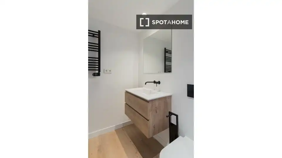 Bathroom of Flat for rent in Madrid  with Air Conditioner, Heating and Furnished