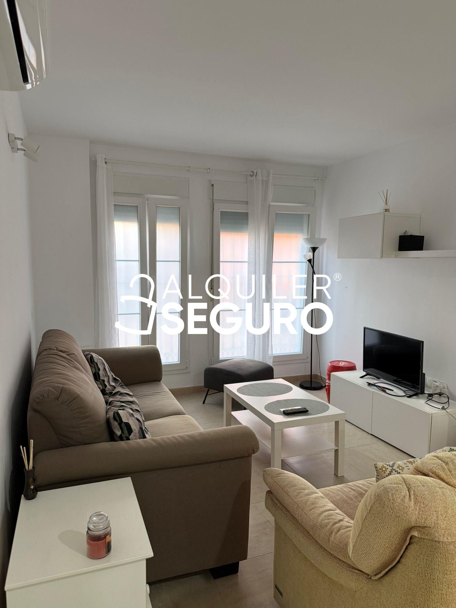 Living room of Flat to rent in Málaga Capital  with Air Conditioner and Furnished