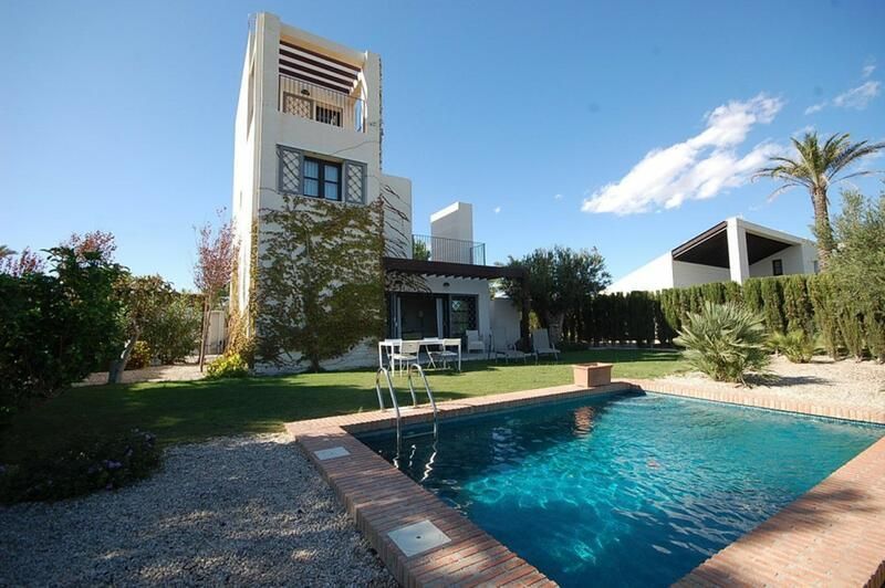 Swimming pool of House or chalet for sale in  Murcia Capital  with Air Conditioner, Heating and Private garden