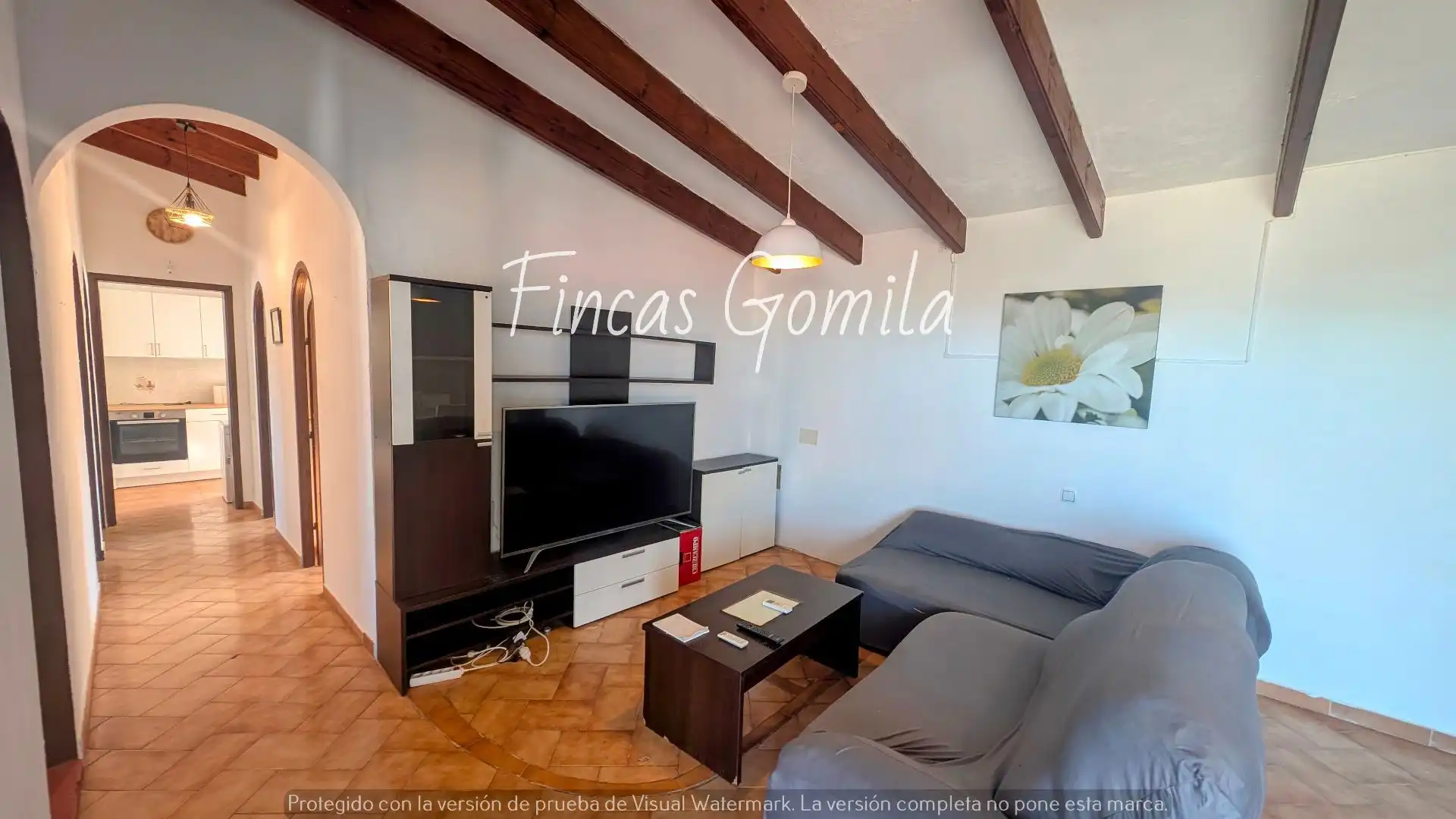 Sala d'estar de Apartament en venda en Es Mercadal amb Calefacció, Terrassa i Traster