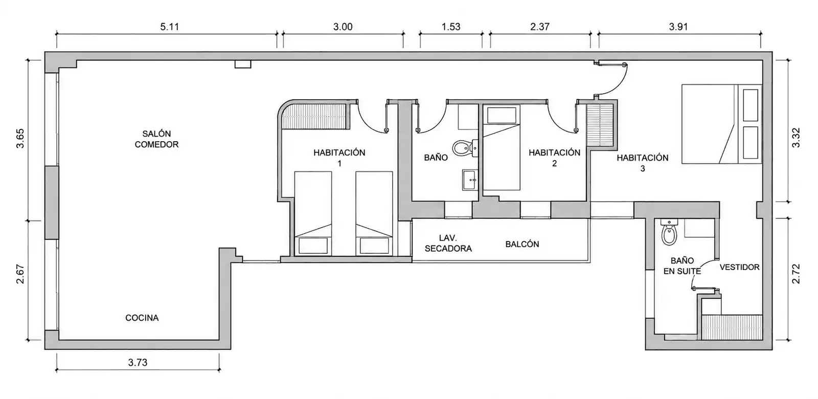 Apartament en venda a Calle de Ponzano, Ríos Rosas - Nuevos Ministerios
