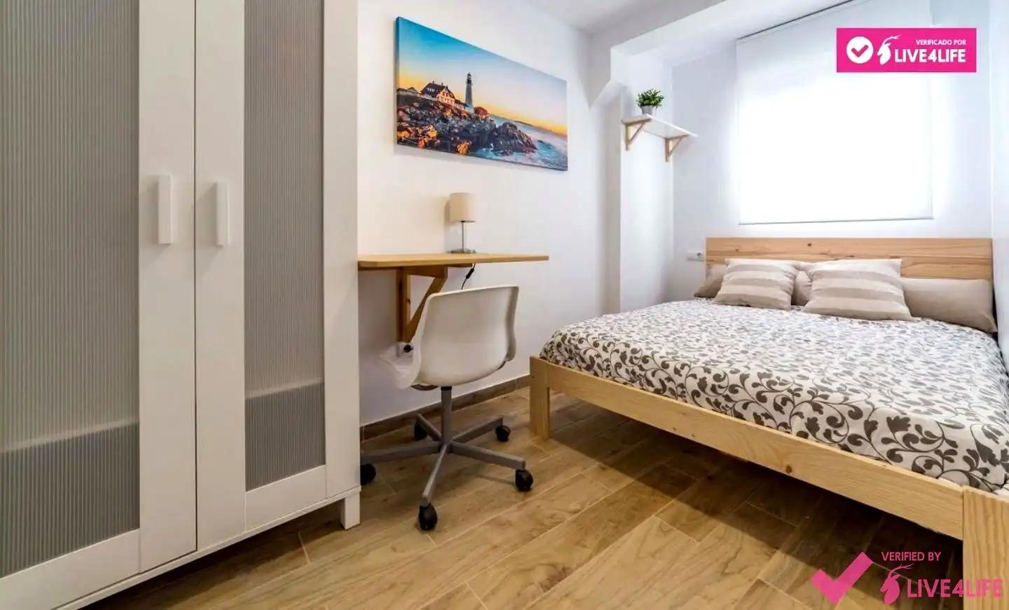 Bedroom of Flat for rent in Valencia  with Furnished
