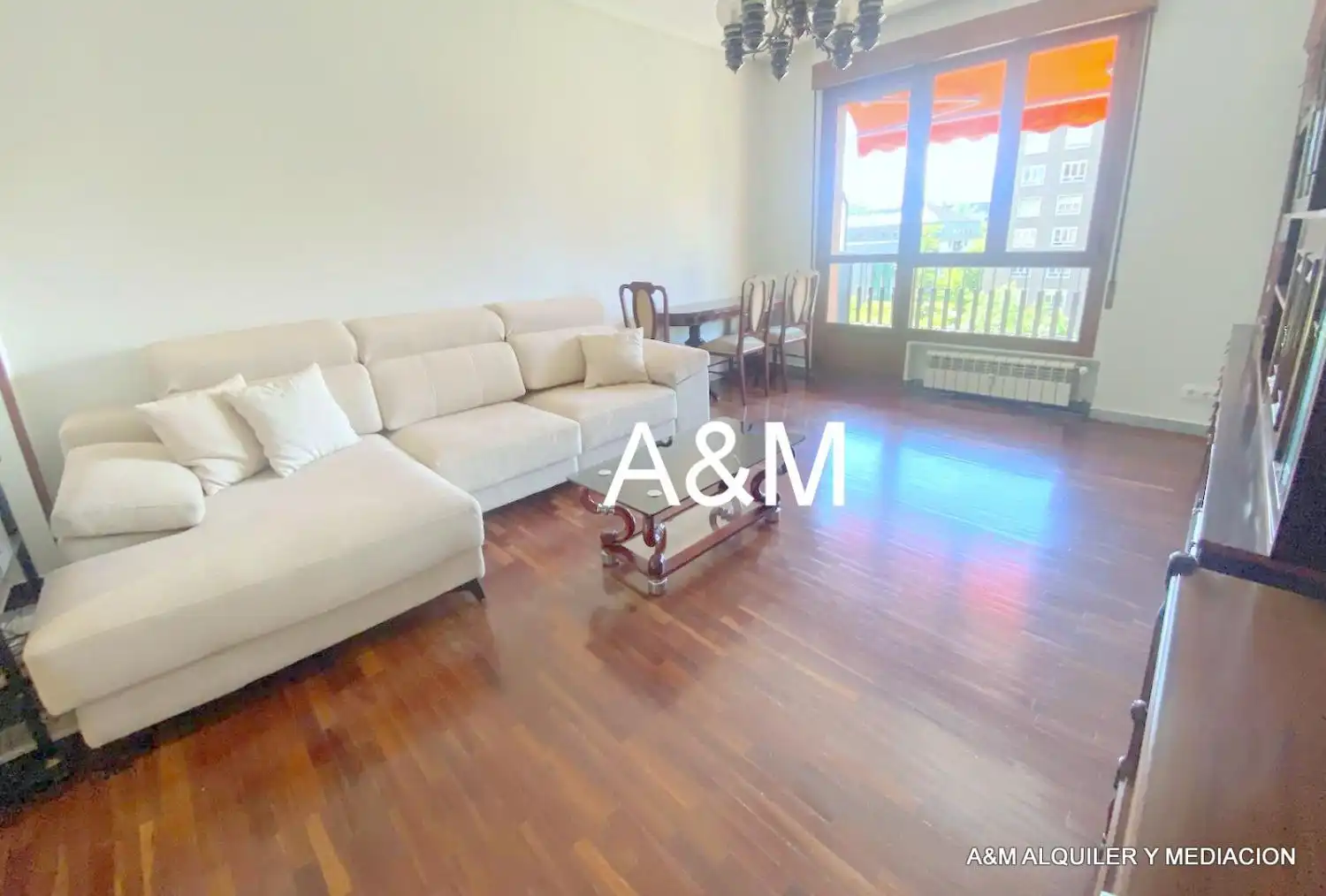 Living room of Flat for rent in Vitoria - Gasteiz  with Heating, Parquet flooring and Terrace