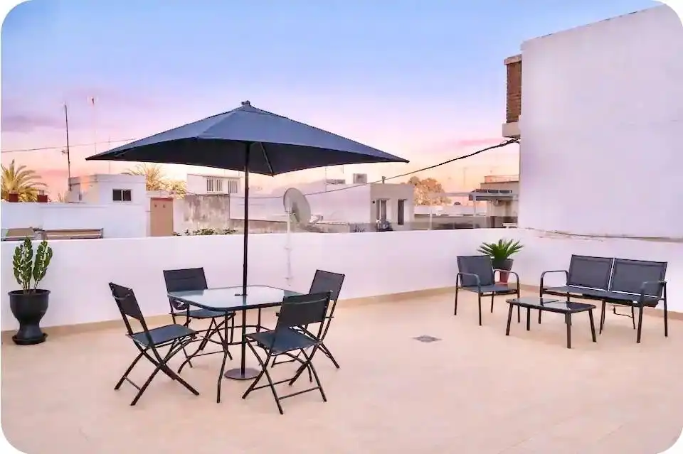 Terrace of Houses for rent in San Javier  with Air Conditioner, Furnished and Washing machine