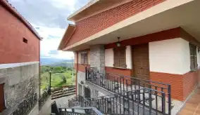 Vista exterior de Casa o chalet en venta en Crecente con Jardín privado, Terraza y Piscina