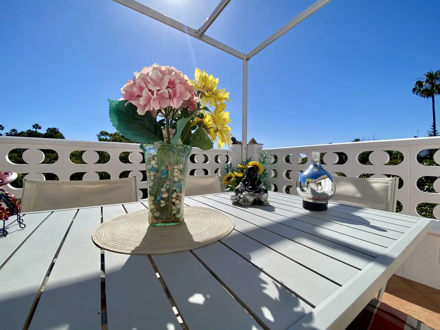 Terrace of Country homes for sale in Estepona  with Air Conditioner, Private garden and Terrace