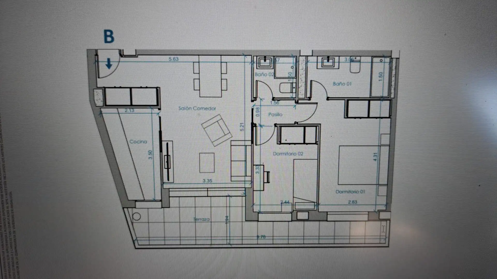 Mini appartamento di nuova costruzione con terrazza in vendita a Urbanización Santa Rosa 25, imagen 12