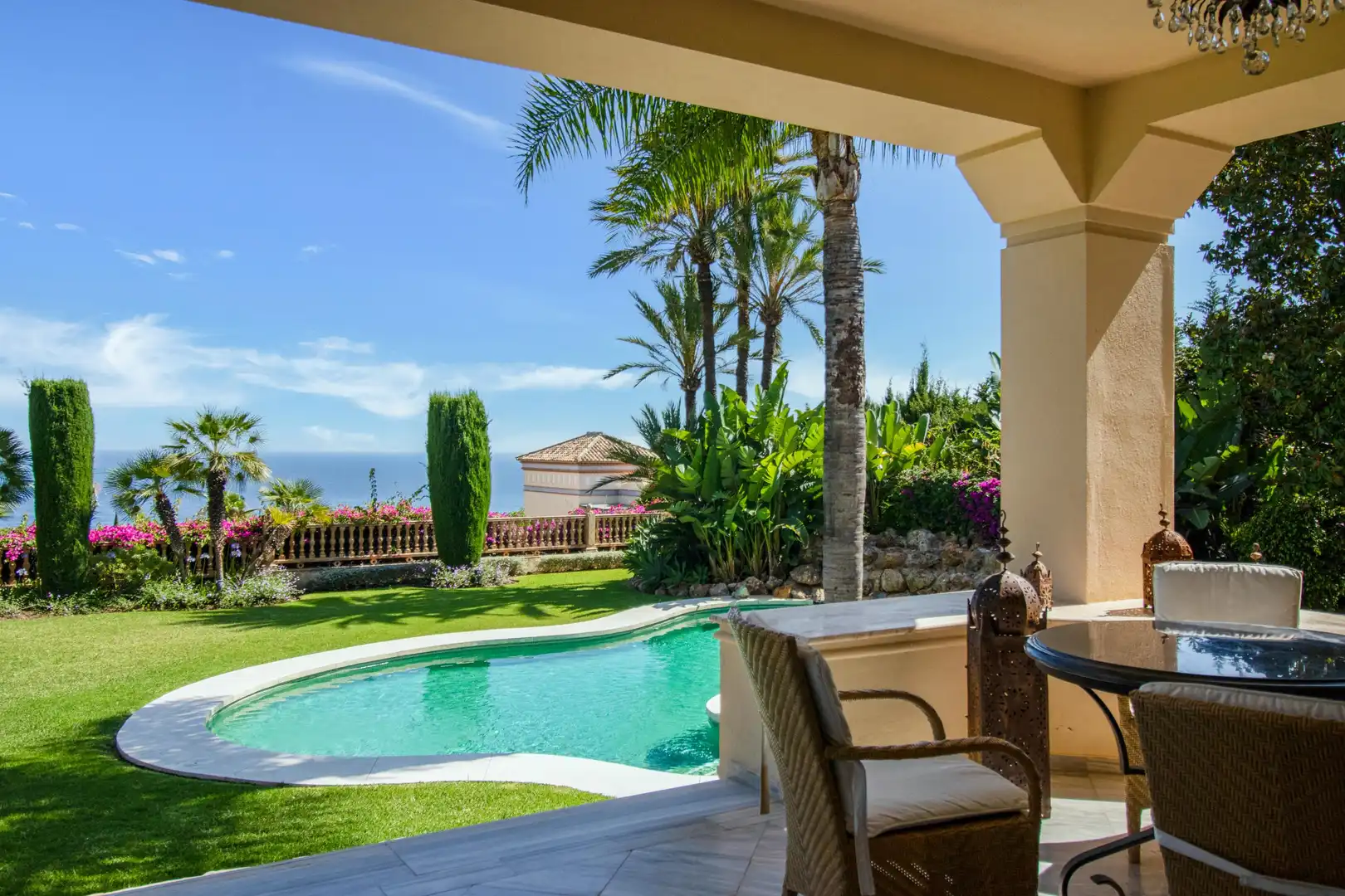Terrace of Houses for rent in Marbella  with Private garden, Terrace and Swimming Pool