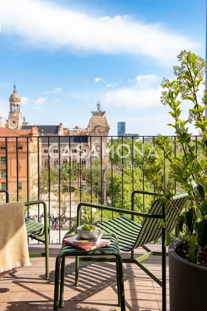 Vista exterior de Apartamento de alquiler en Barcelona con Aire acondicionado, Terraza y Internet