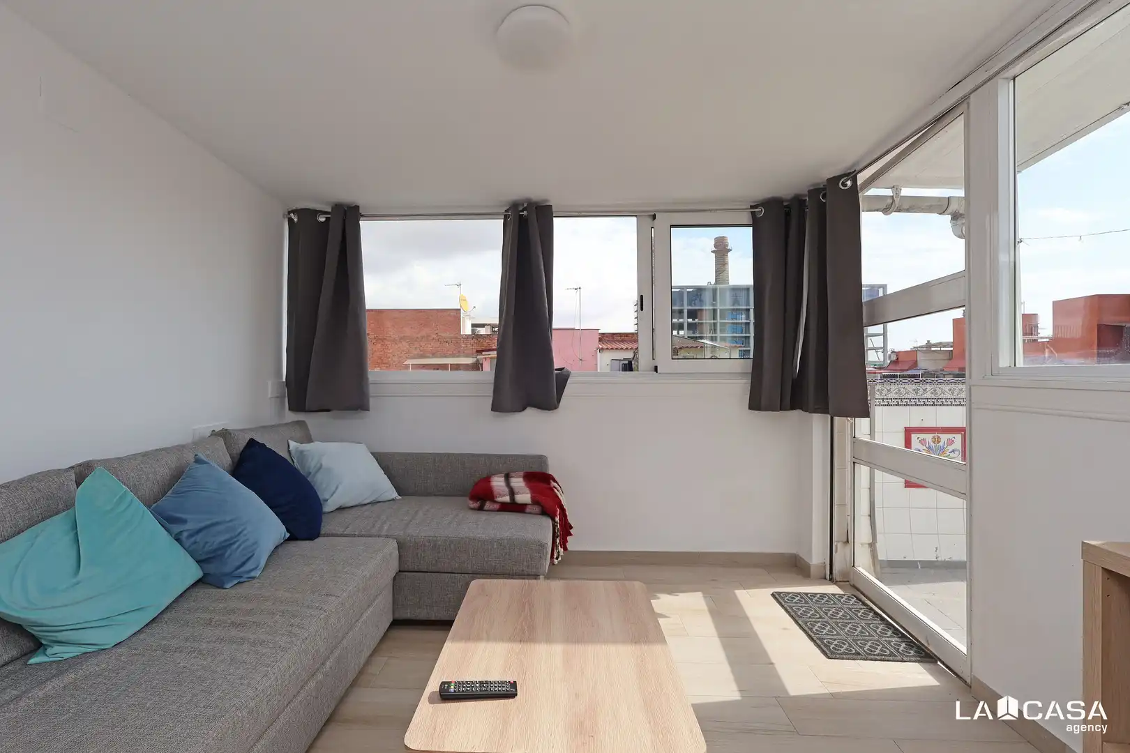 Sala de estar de Ático en venta en Barcelona con Terraza