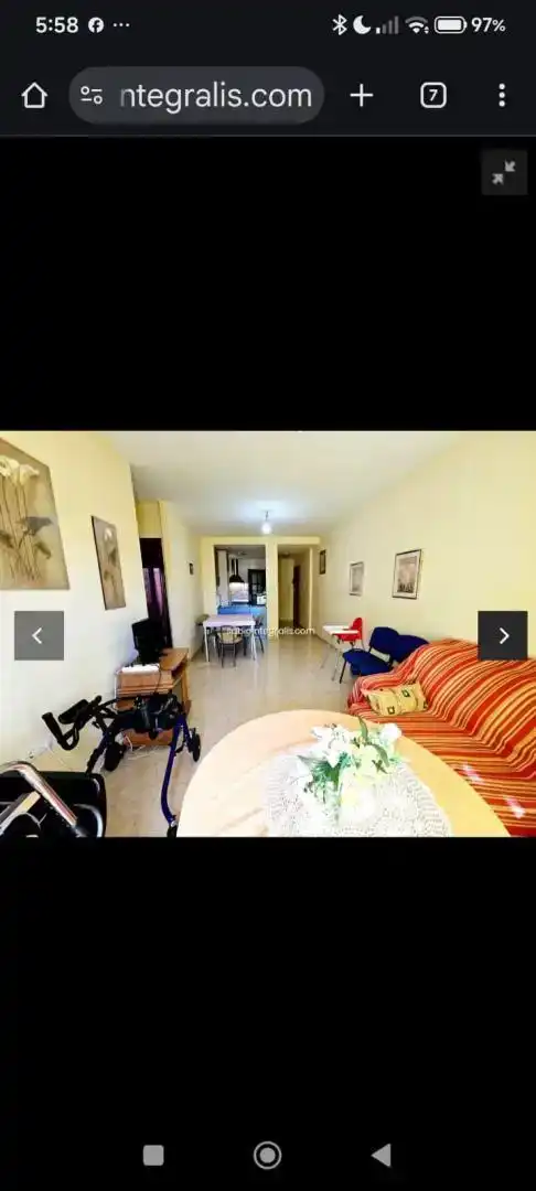 Sala de estar de Piso en venta en Rubite con Trastero, Amueblado y Balcón