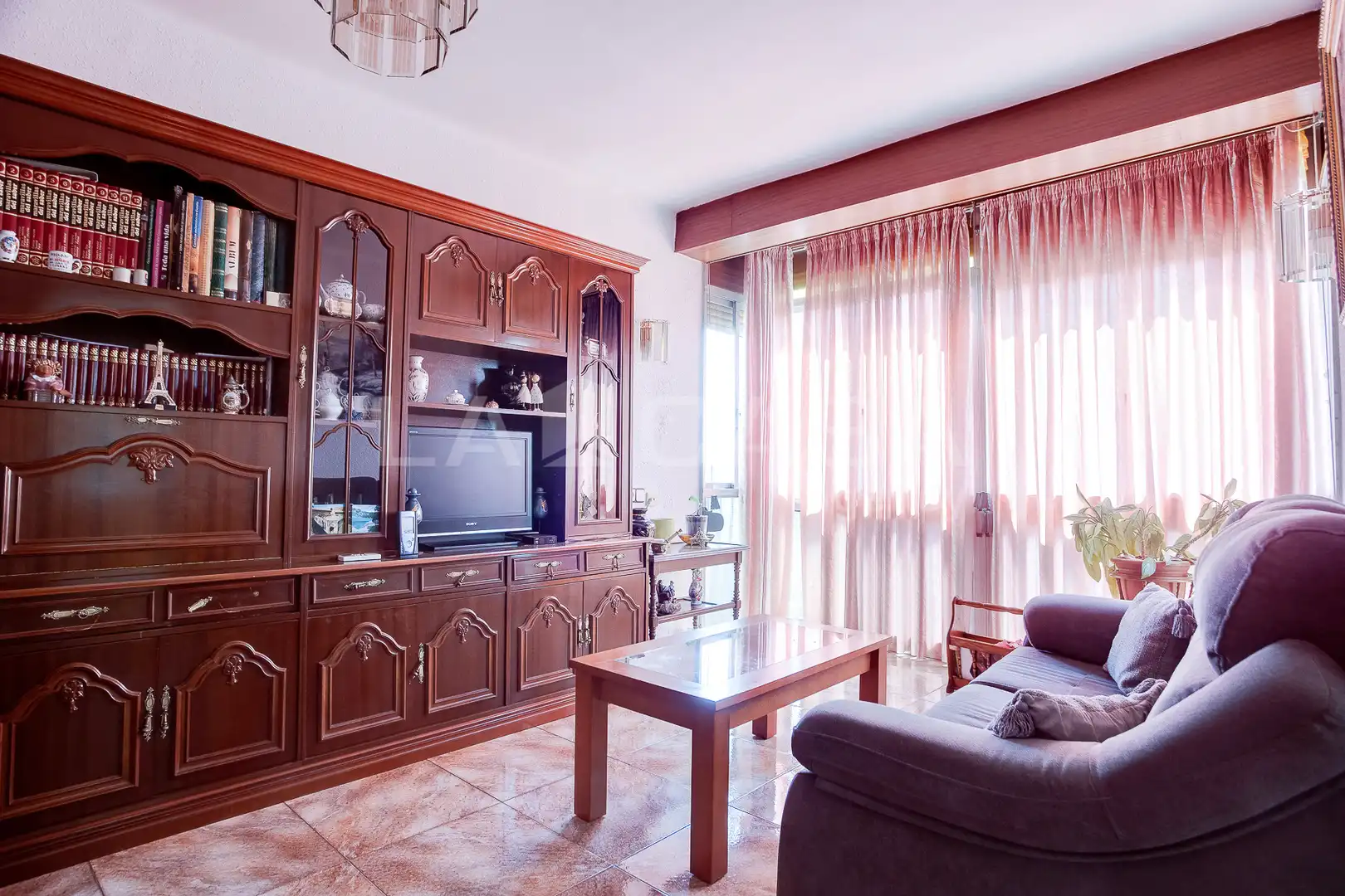 Sala de estar de Piso en venta en Sant Adrià de Besòs con Calefacción y Balcón
