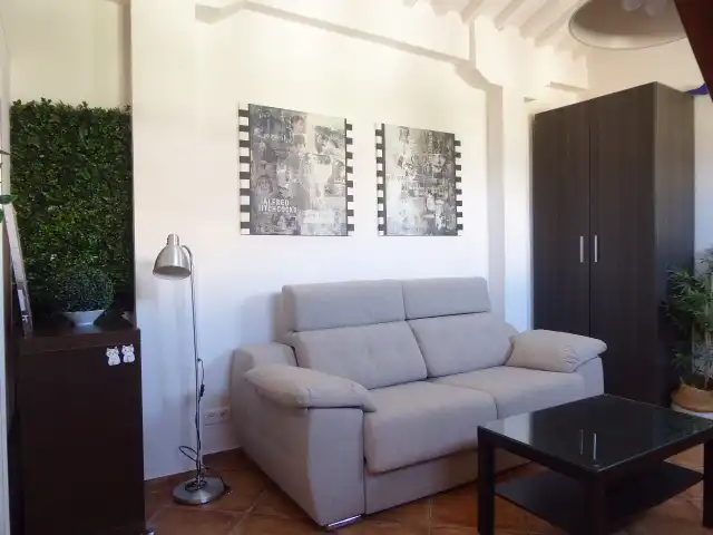 Wohnzimmer von Wohnungen zur Miete in Málaga mit Klimaanlage, Möbliert und Waschmaschine