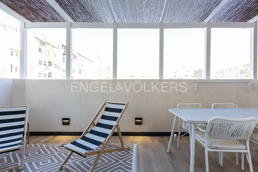 Terrace of Flat for rent in Valencia  with Air Conditioner, Heating and Terrace