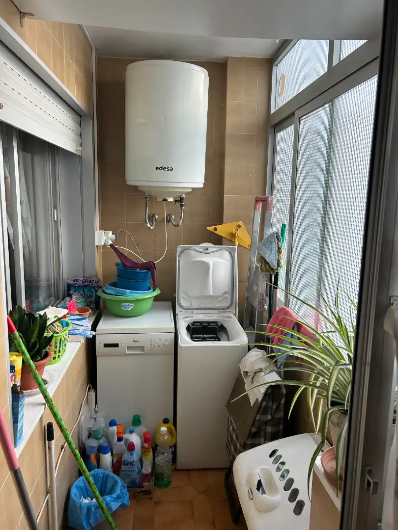 Kitchen of Flat for sale in Vélez-Málaga  with Air Conditioner, Terrace and Furnished