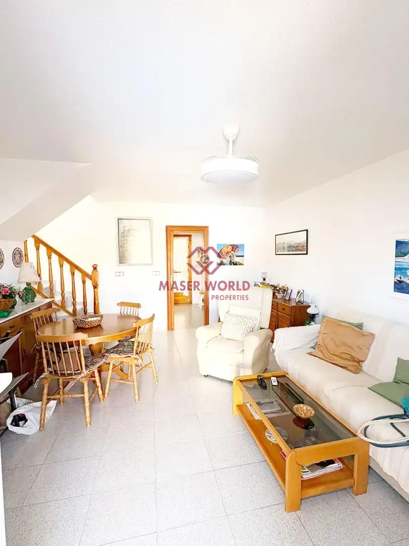 Sala de estar de Casa o chalet en venta en Mazarrón con Aire acondicionado, Terraza y Piscina