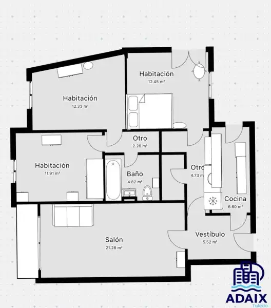 Piso en venta en Fuensalida con Balcón