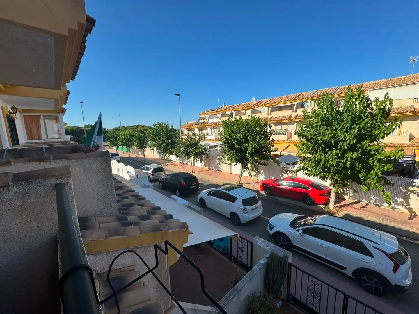 Vista exterior de Casa adosada en venda en San Javier amb Aire condicionat, Terrassa i Moblat