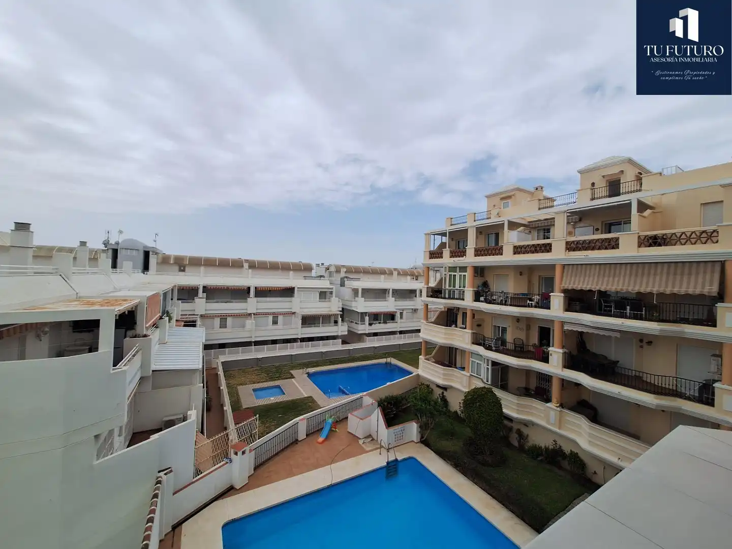 Exterior view of Flat for sale in Torrox  with Air Conditioner, Private garden and Parquet flooring
