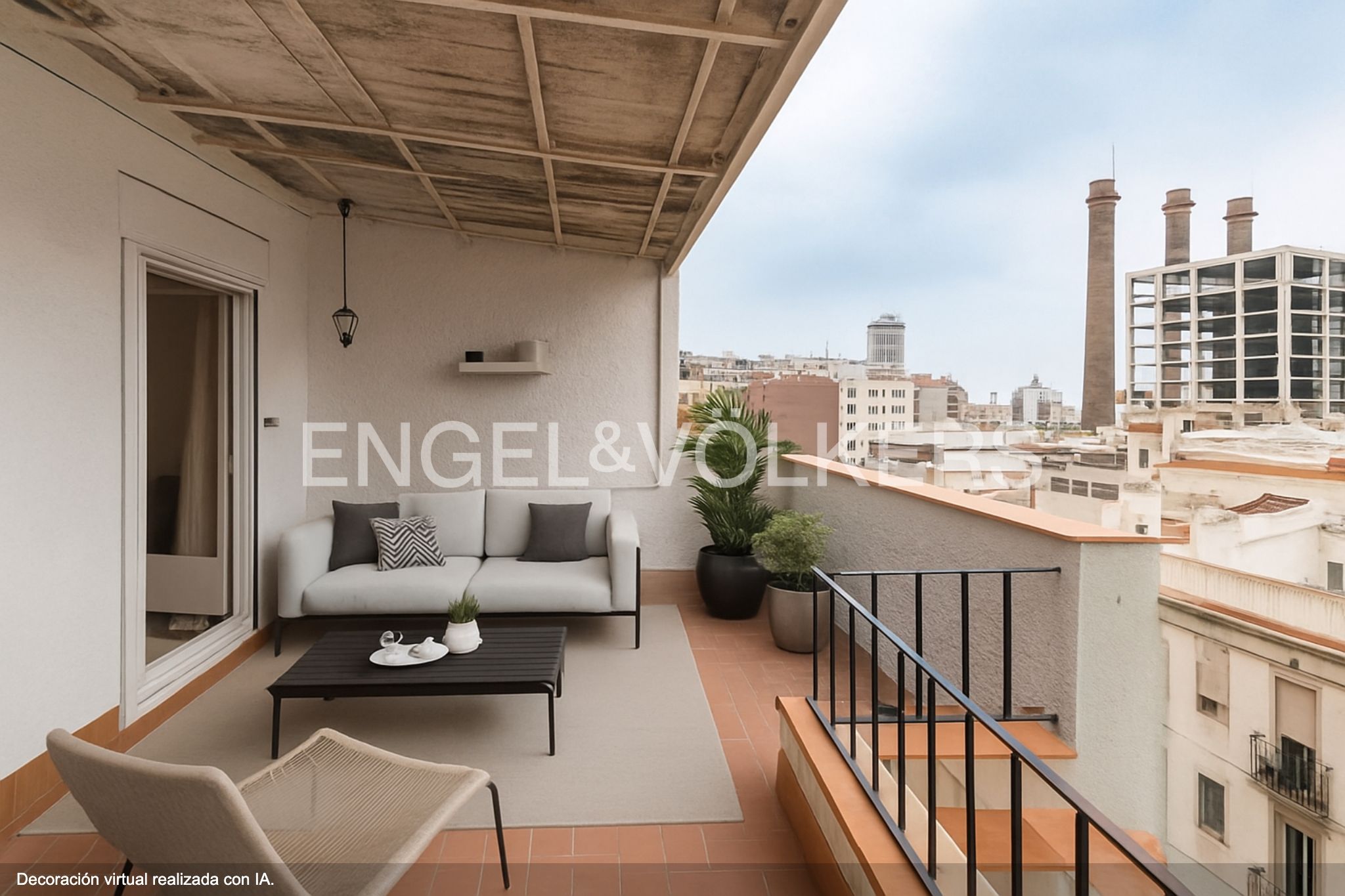 Terrace of Attic for sale in  Barcelona Capital  with Heating, Terrace and Balcony