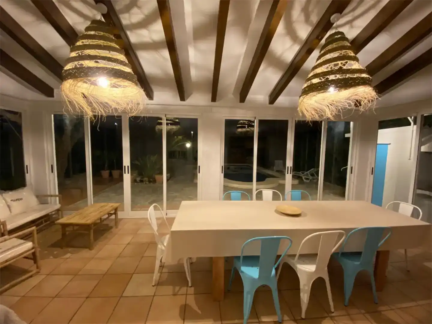 Dining room of Houses for rent in Dénia  with Air Conditioner, Private garden and Storage room