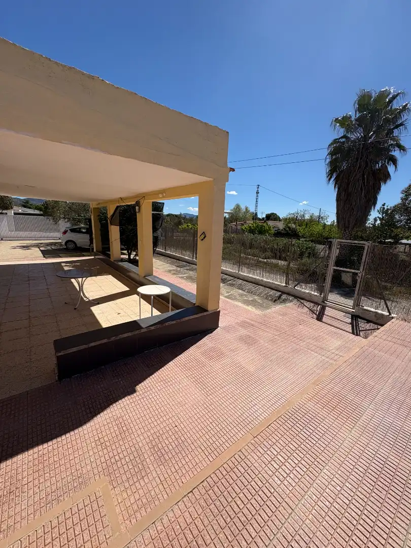 Terraza de Finca rústica en venta en Onil con Jardín privado, Trastero y Piscina