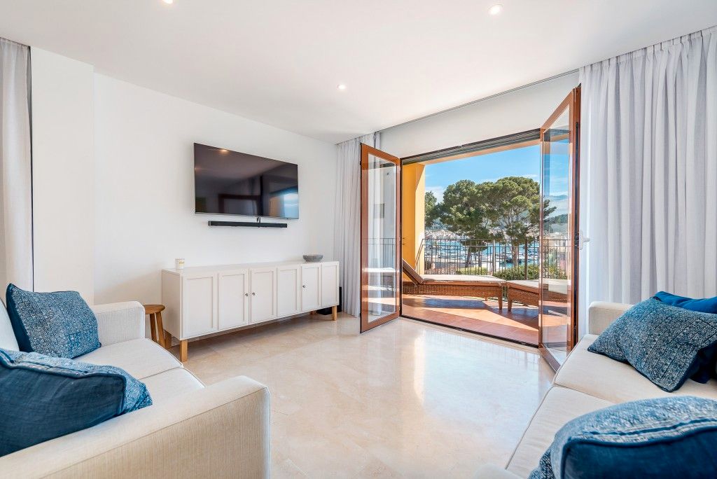 Sala de estar de Apartamento en venta en Andratx con Aire acondicionado, Terraza y Piscina