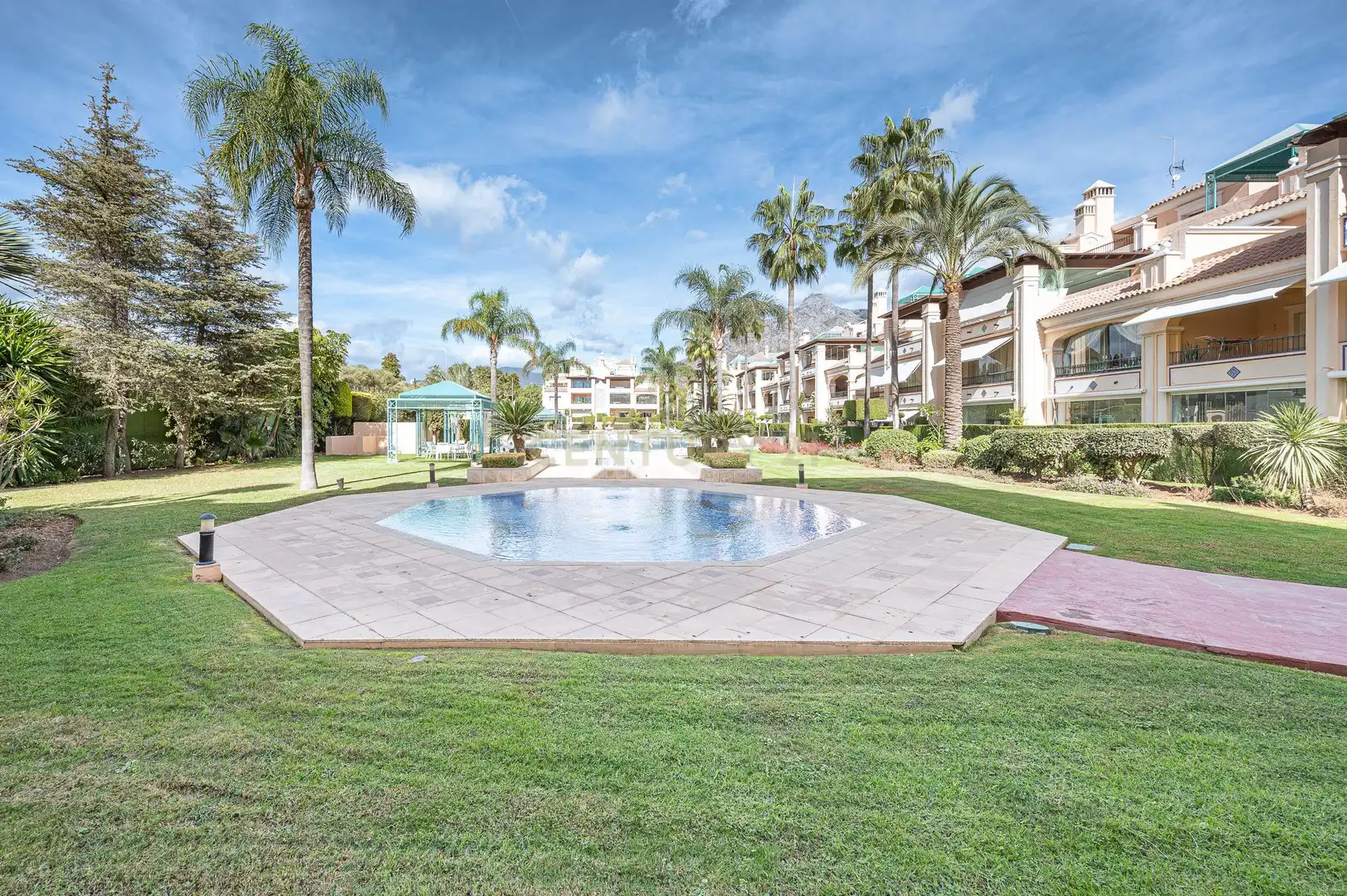 Garden of Apartments for rent in Marbella  with Air Conditioner, Private garden and Furnished