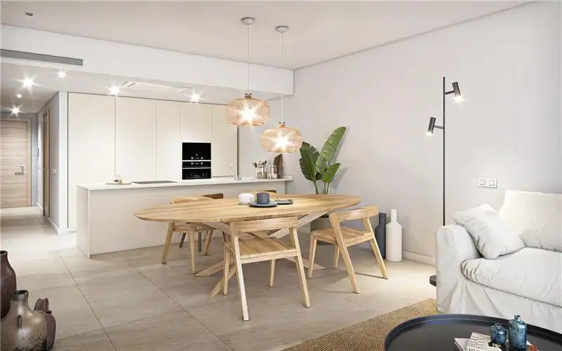 Esszimmer von Erdgeschoss zum Verkauf in Andratx mit Klimaanlage, Heizung und Privatgarten