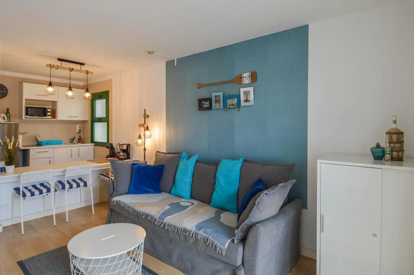 Sala d'estar de Apartament en venda en Mogán amb Terrassa, Moblat i Piscina comunitària