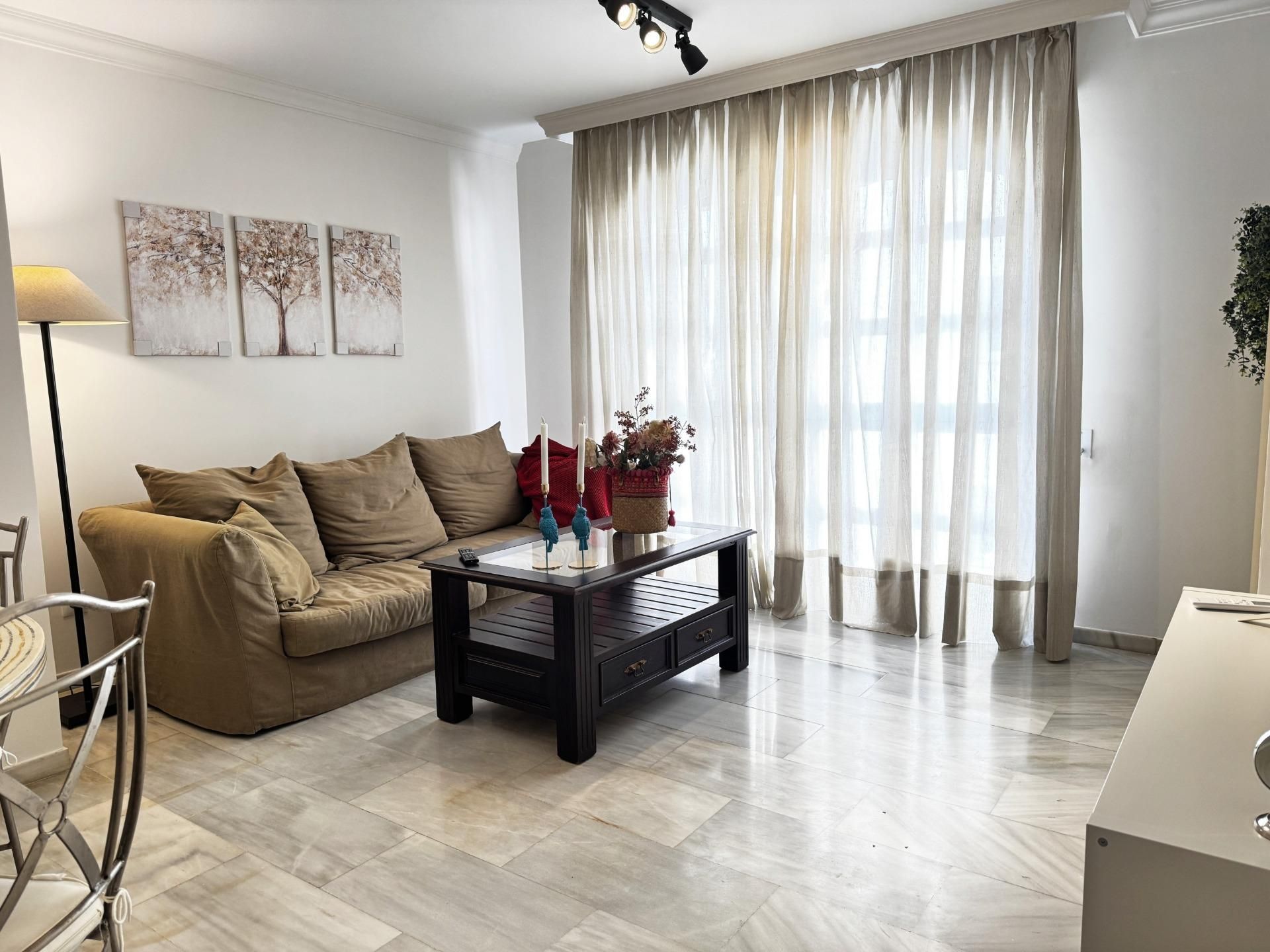 Living room of Apartment to rent in Málaga Capital  with Air Conditioner and Heating