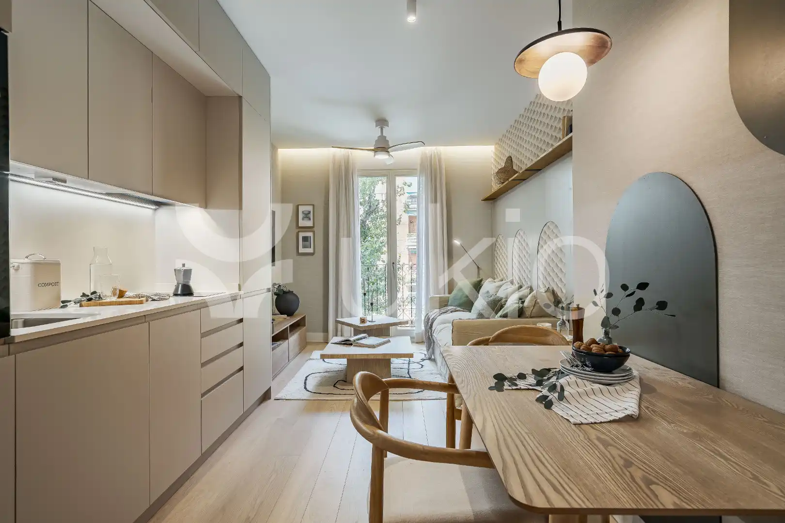 Living room of Apartments for rent in Madrid  with Heating, Furnished and Oven