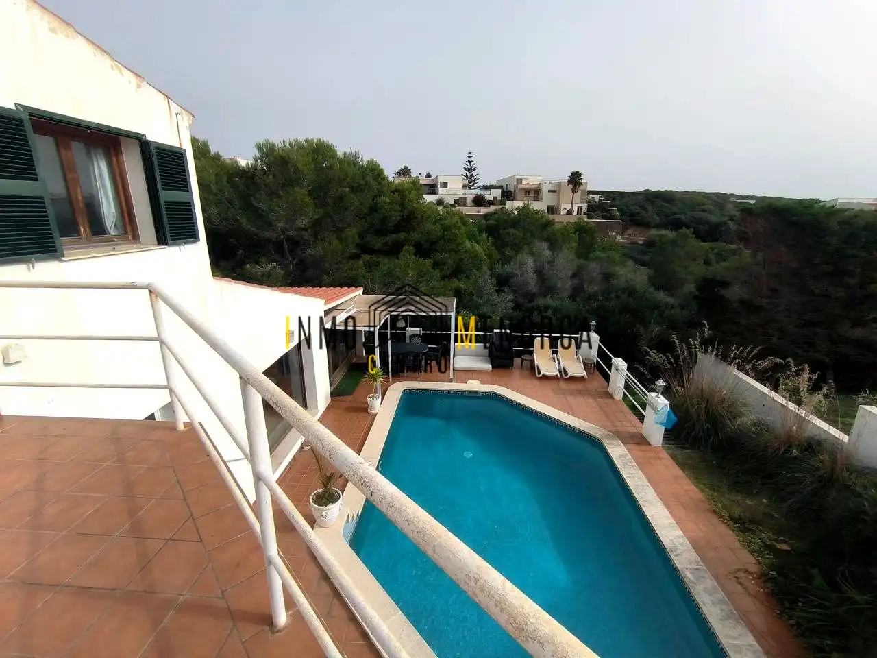 Piscina de Casa o xalet en venda en Maó - Mahón amb Aire condicionat, Jardí privat i Terrassa