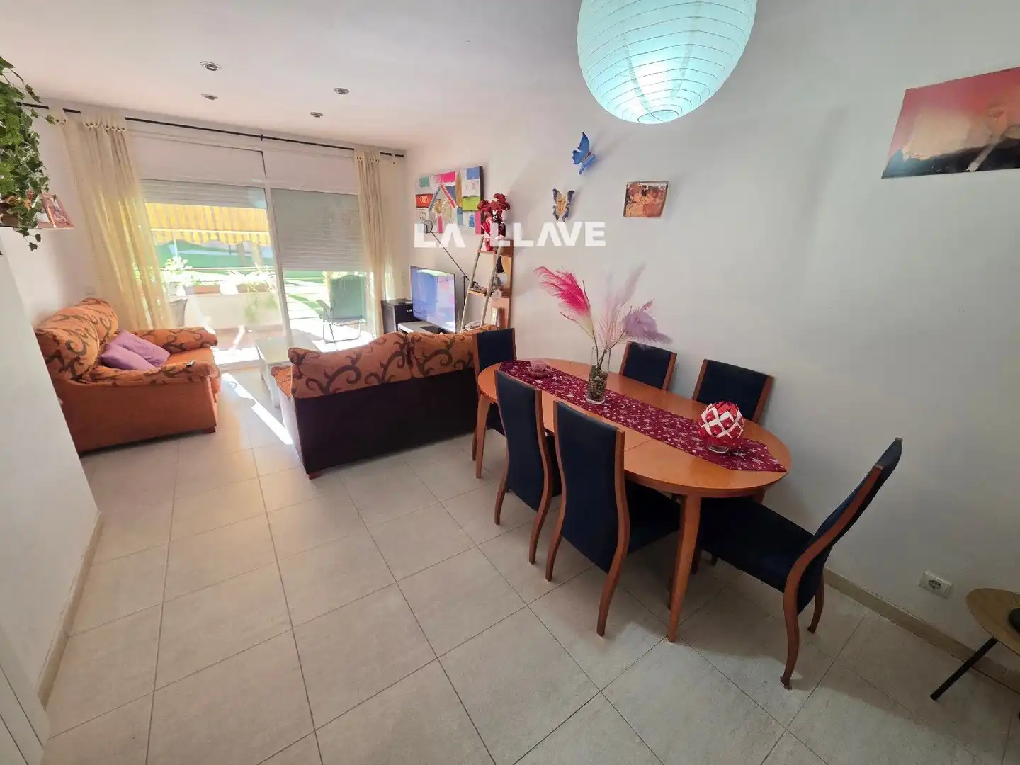 Sala de estar de Piso en venta en Blanes con Calefacción, Terraza y Amueblado