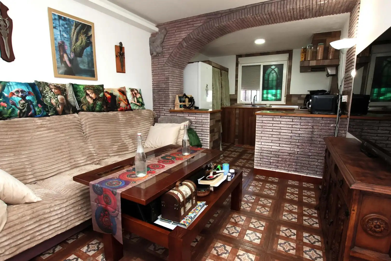 Sala de estar de Casa o chalet en venta en Montijo con Aire acondicionado