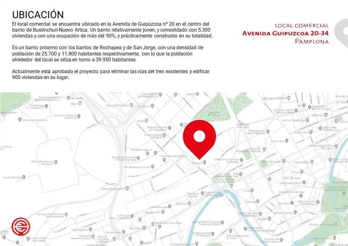Parking of Commercial properties for rent in  Pamplona / Iruña  with Heating