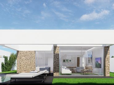 Xalet d'obra nova amb jardí en venda a Camino del Rincón