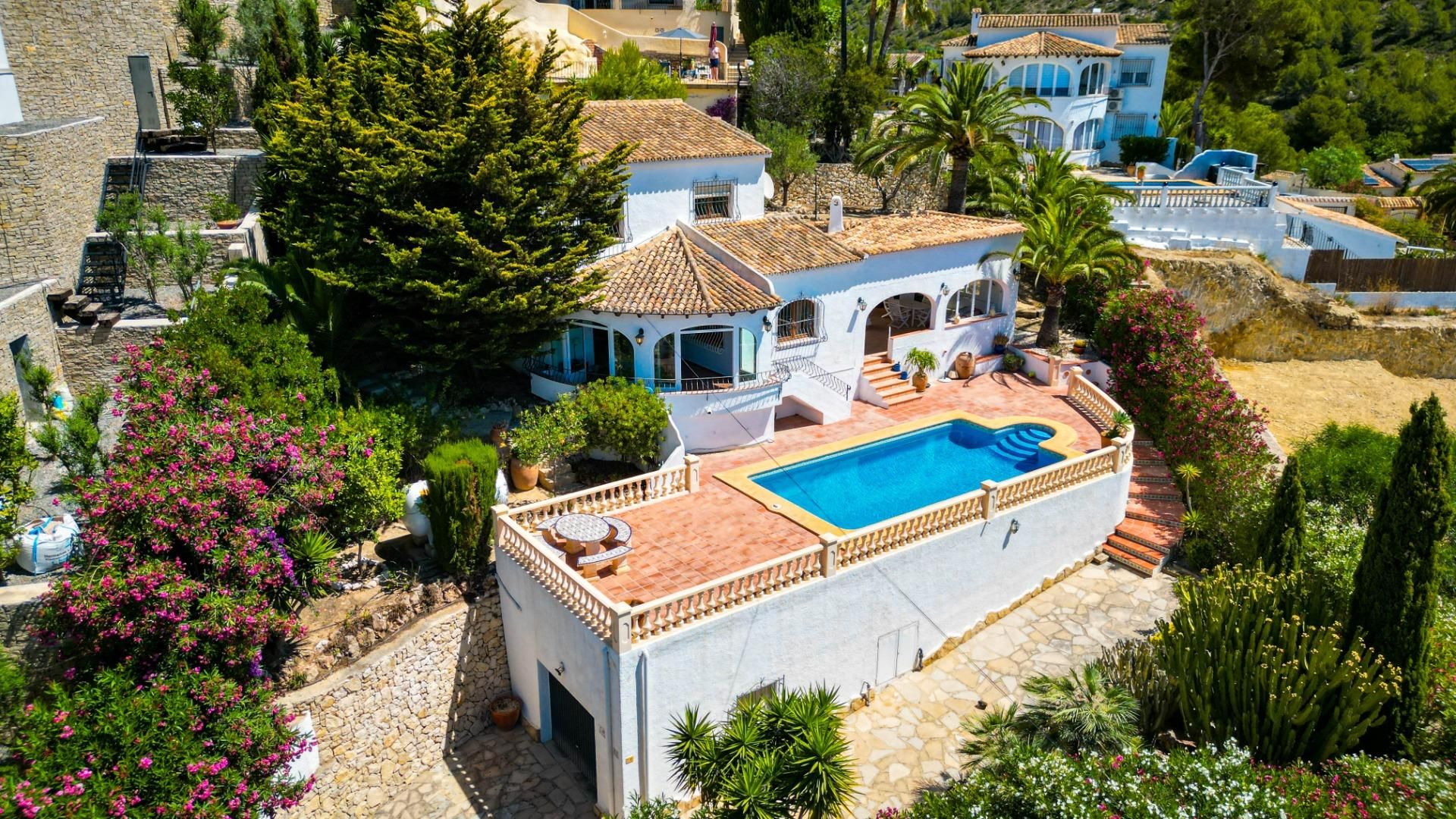 Vista exterior de Casa o xalet en venda en Moraira
