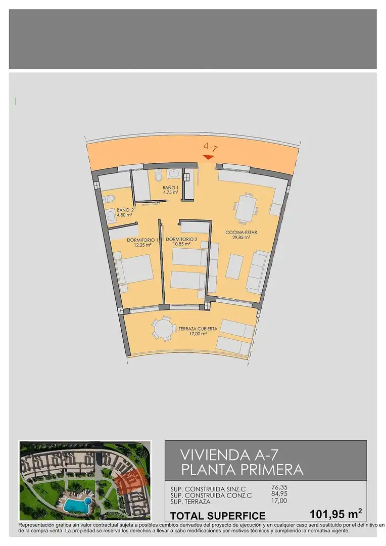 Appartement compact avec terrasse à vendre à Las Lomas de Rame - Bahía Bella, imagen 30