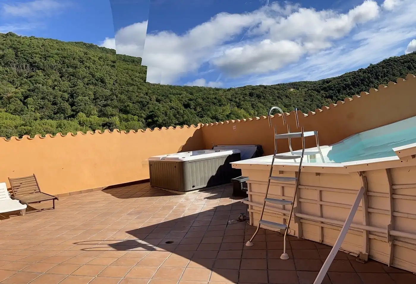 Terraza de Finca rústica en venta en La Vajol con Jardín privado y Terraza