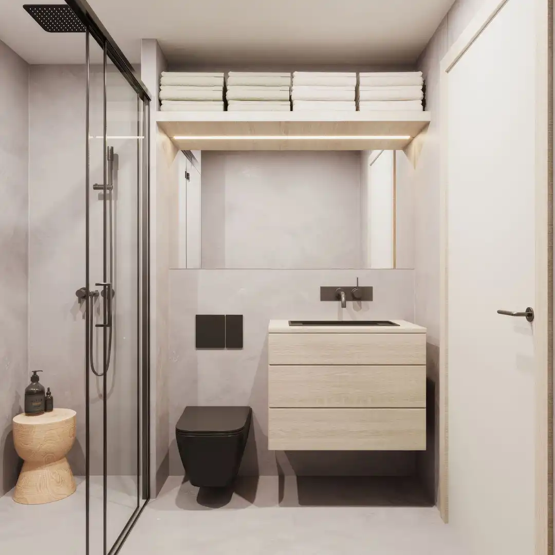 Bathroom of Office for sale in Barcelona  with Air Conditioner and Heating