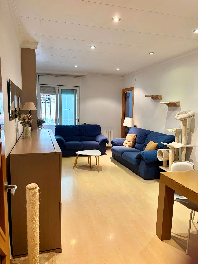 Living room of Flat for sale in Sant Boi de Llobregat  with Air Conditioner, Heating and Parquet flooring