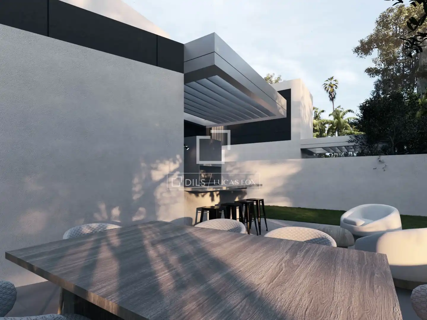 Terraza de Casa o chalet en venta en Majadahonda con Aire acondicionado, Jardín privado y Piscina