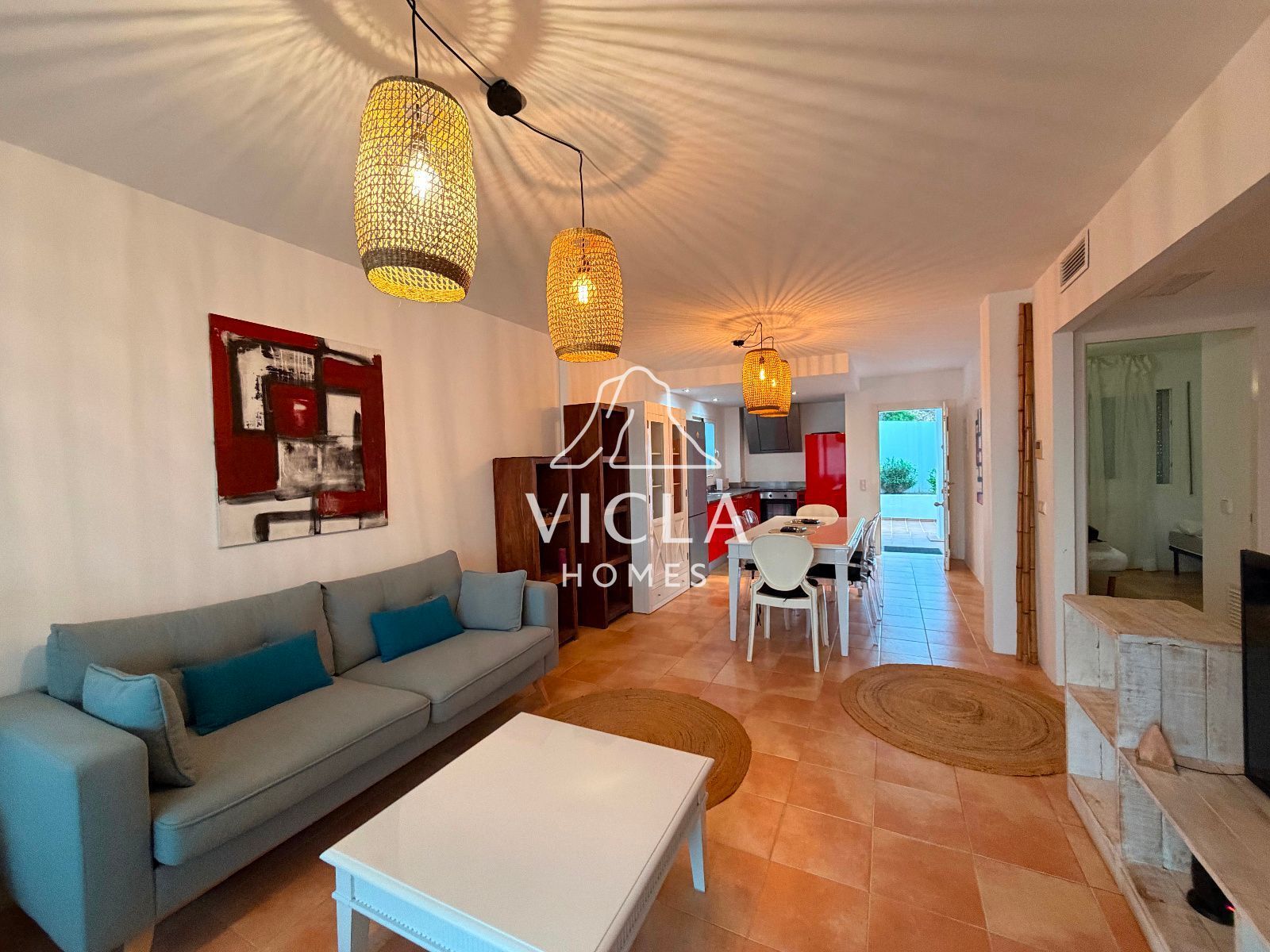 Living room of Flat to rent in Santa Eulària des Riu  with Air Conditioner, Heating and Terrace