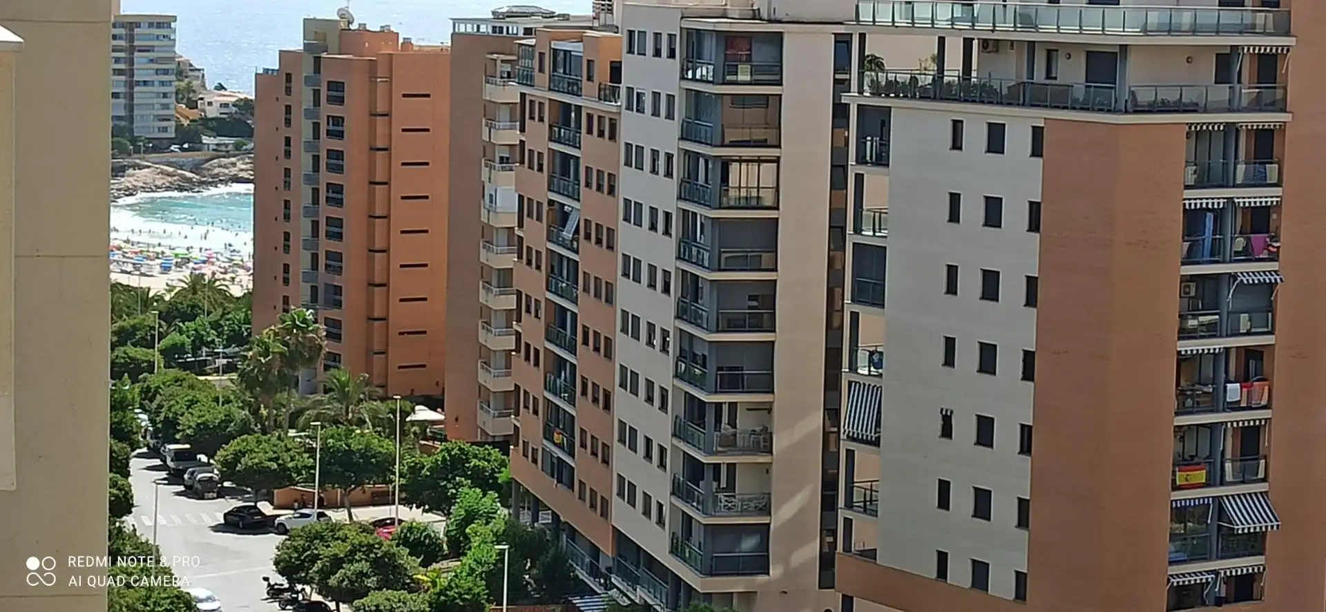 Vista exterior de Pis de lloguer en Villajoyosa / La Vila Joiosa amb Aire condicionat, Jardí privat i Terrassa