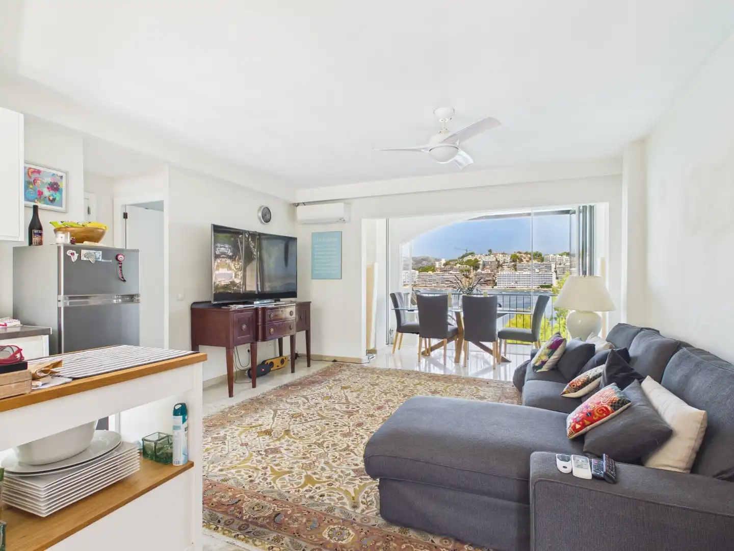 Sala d'estar de Apartament en venda en Calvià amb Aire condicionat i Terrassa
