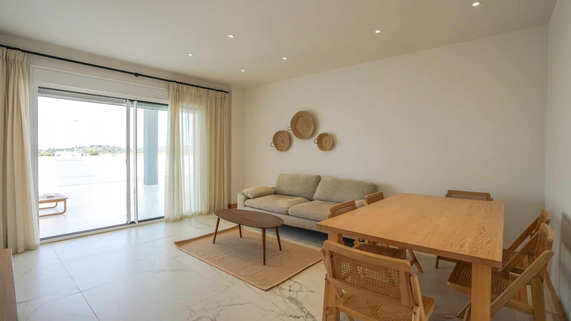 Living room of Apartment to rent in Estepona  with Air Conditioner, Heating and Terrace