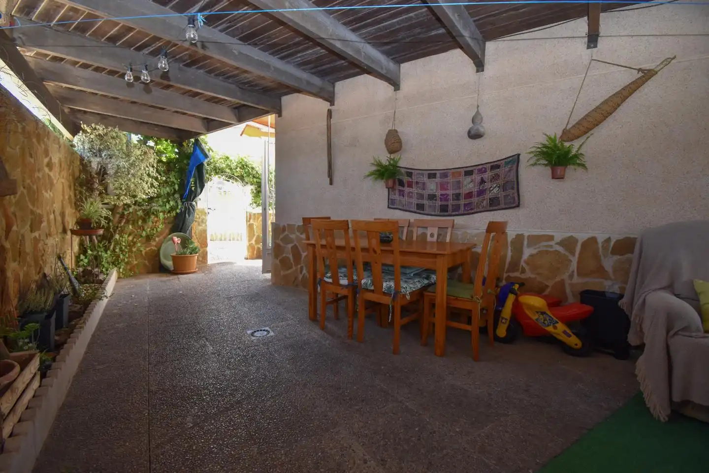 Terraza de Casa o chalet en venta en Santa Pola con Aire acondicionado, Jardín privado y Piscina